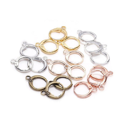 French Lever Earring Hooks 14x12mm, 20pcs