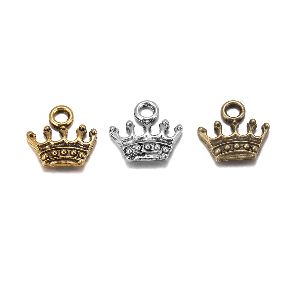 20pcs 13x14mm Tibetan Charms Crown Pendants