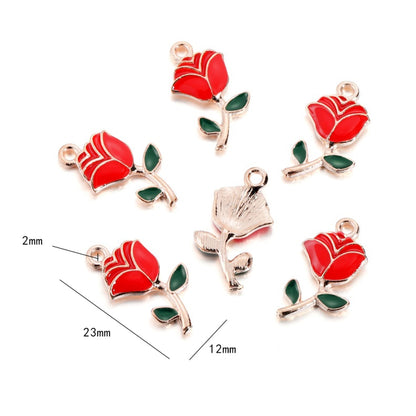 Small Fruit Shape Pendants, 10pcs