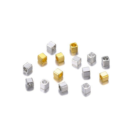 Cube Spacer Beads, 100pcs