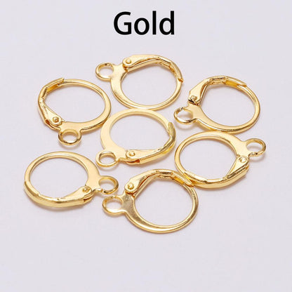 14x12mm French Lever Earring Hooks, 20pcs