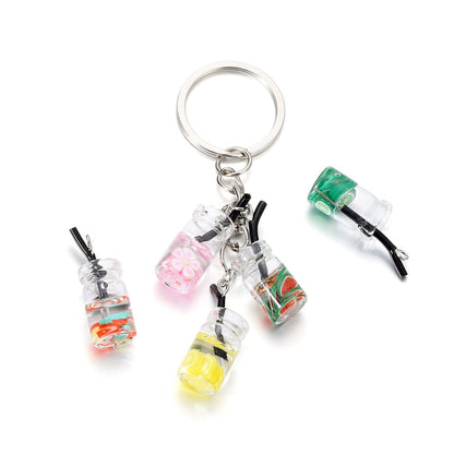 Fruit in Bottle Charm Pendant, 10pcs