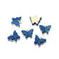 Colorful Resin Butterfly Pendant, 10pcs
