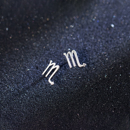 Twelve Constellations Stud Earrings