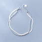 Bamboo Chain Silver Bracelet