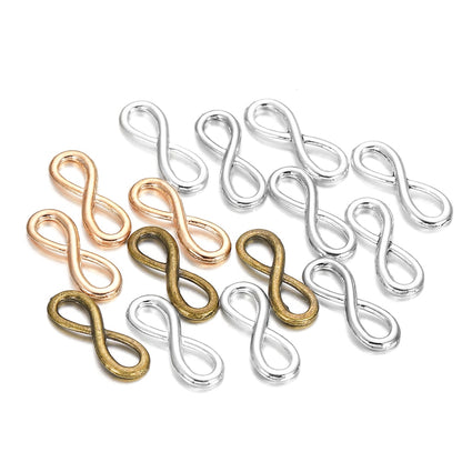 30Pcs 8x23mm Tibetan Infinity Link Symbol Pendants