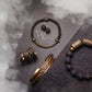Lavaperlen und Kupfer-Charm-Armband, Diffusor für ätherische Öle
