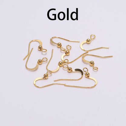 100Pcs - 19x18mm Earring Hooks Twist  Ear Hook