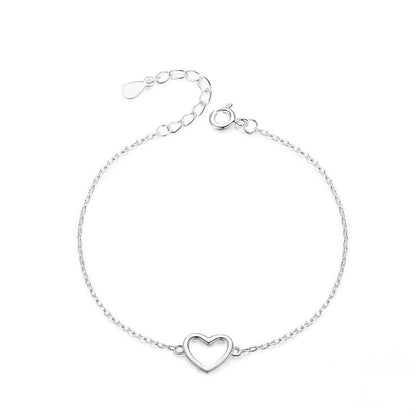 Heart Link Chain Bracelet