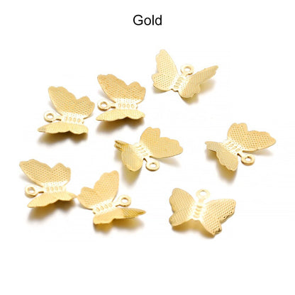 Metal Butterfly Connectors Charm, 100pcs