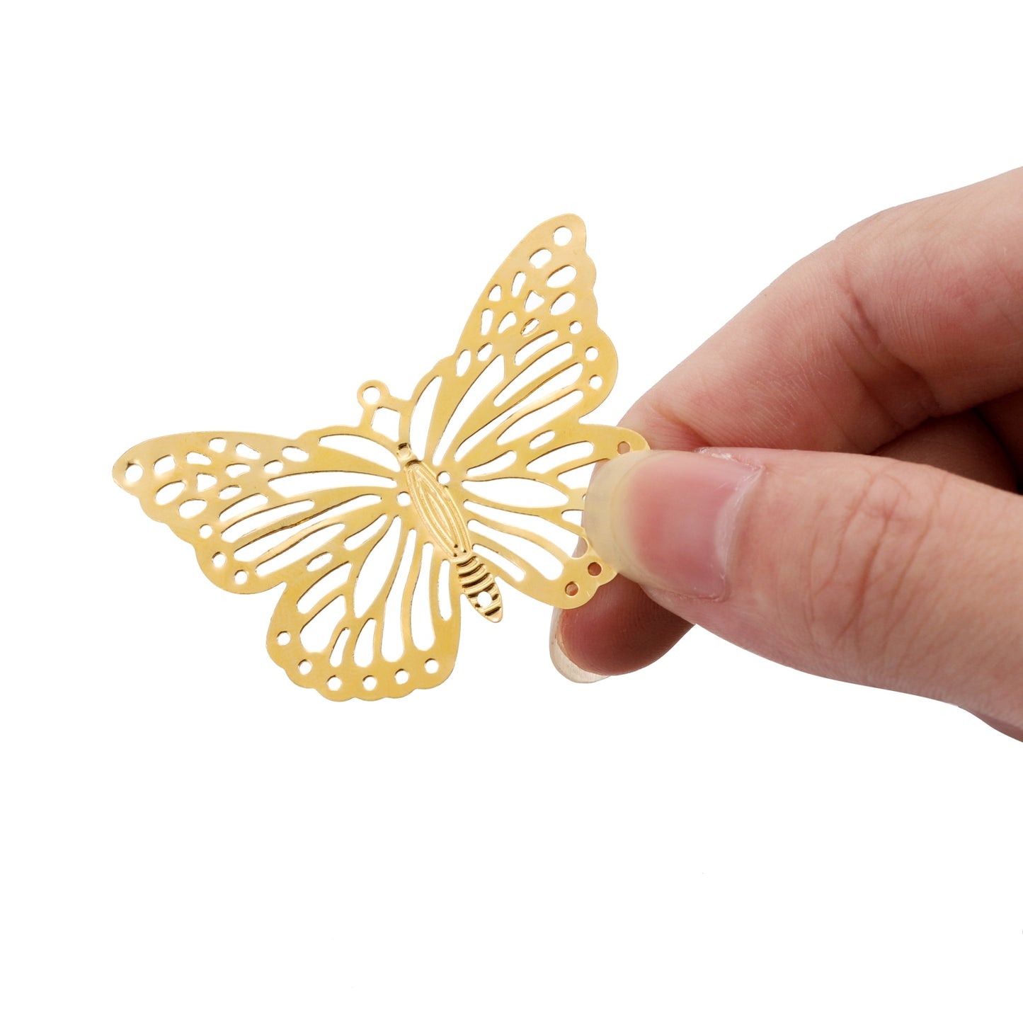 Butterfly Filigree Wraps Pendant Charms, 20-30Pcs