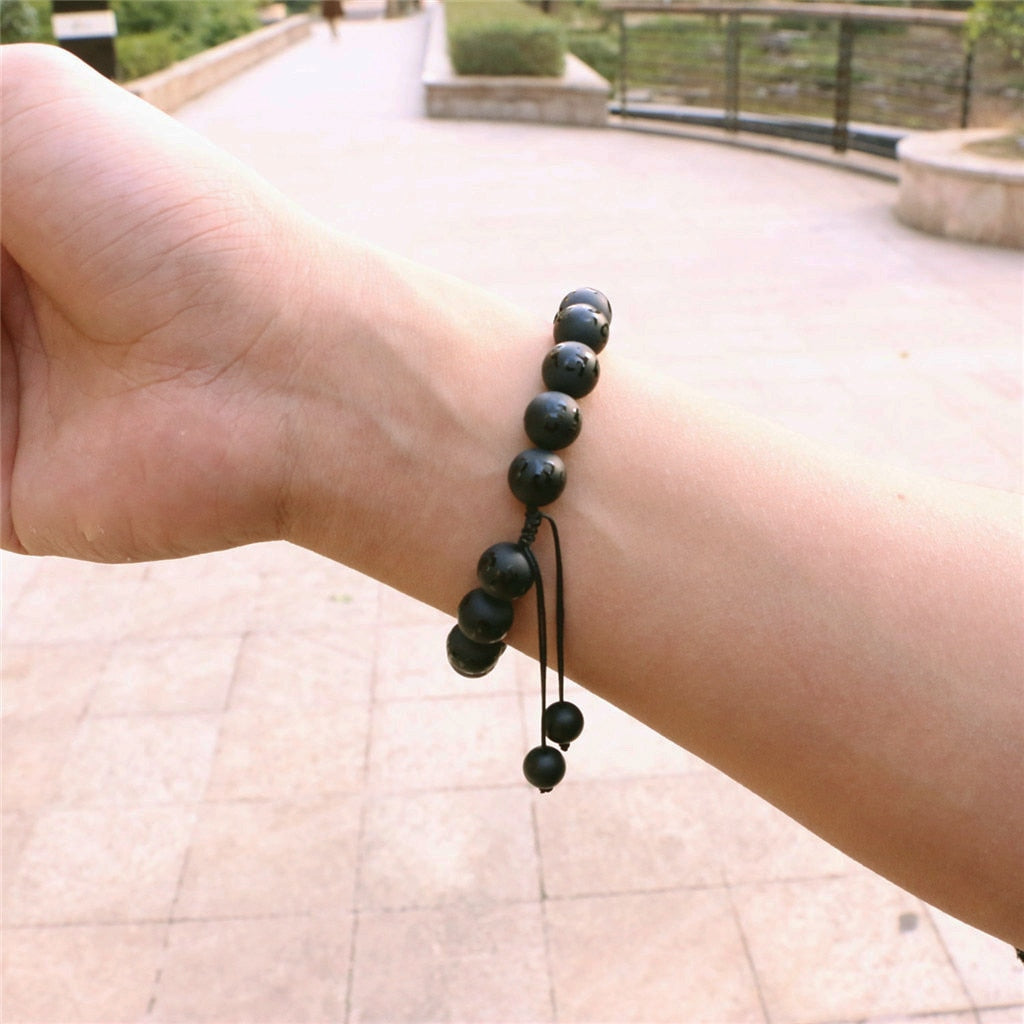 Six True Words - Matte Black Onyx Bracelet