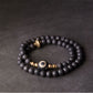 Lava Stone Copper Beads Tibetan Bracelet