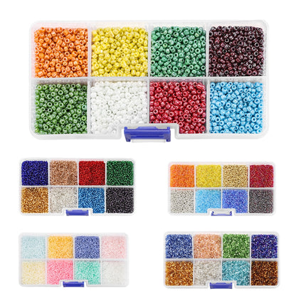 2mm Czech Glass Seed Beads Set