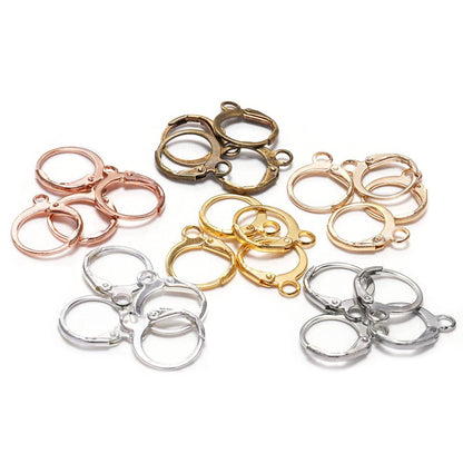 14x12mm French Lever Earring Hooks, 20pcs