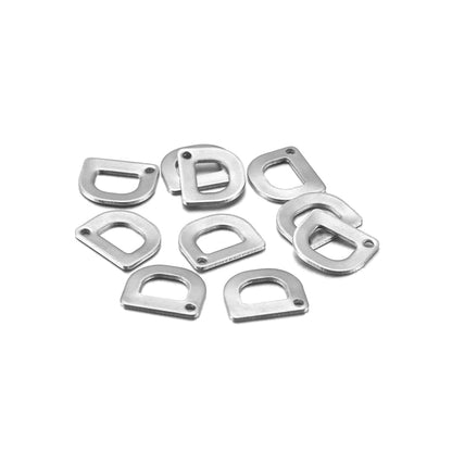 Stainless Steel A-Z Alphabet Letter Pendant, 50Pcs