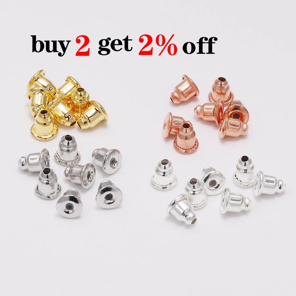 Earring Studs Backs, 50-200pcs