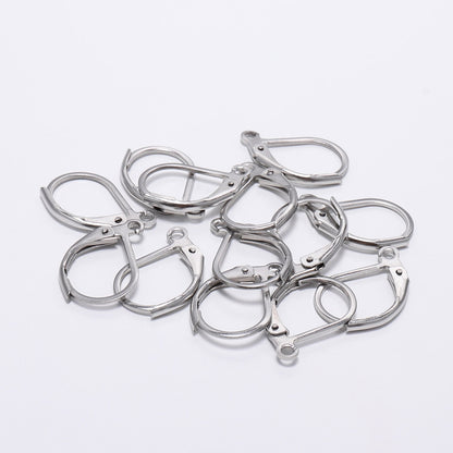 Gold Korean Earring Base in Stainless Steel, 20pcs