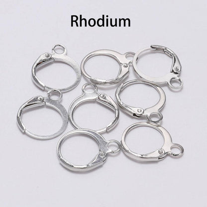 14x12mm French Lever Earring Hooks, 20pcs