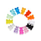 Transparente Cartoon-Süßigkeitsbär-Charm-Anhänger, 10 Stück