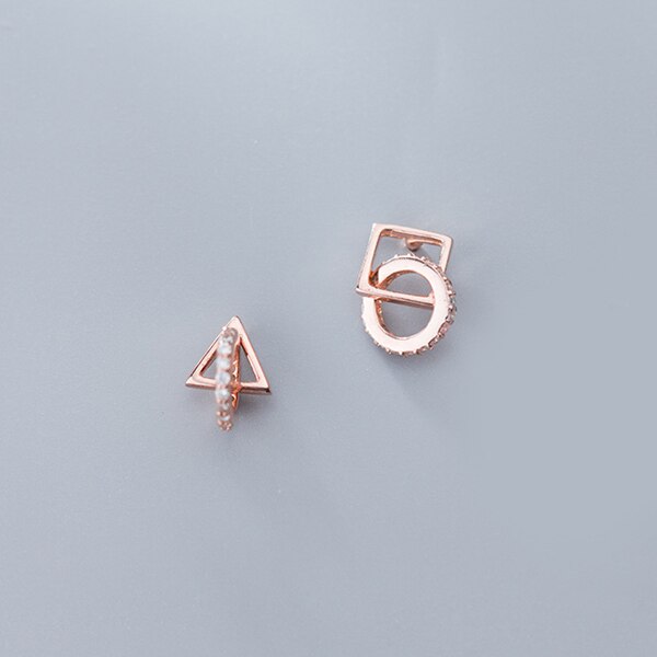 Square Triangle Asymmetry Drop Earring