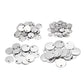 10-50pcs 6-30mm Stainless Steel Round One Hole Charms Pendants
