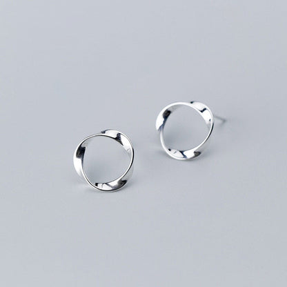 Boucles d'oreilles à tige rondes minimalistes