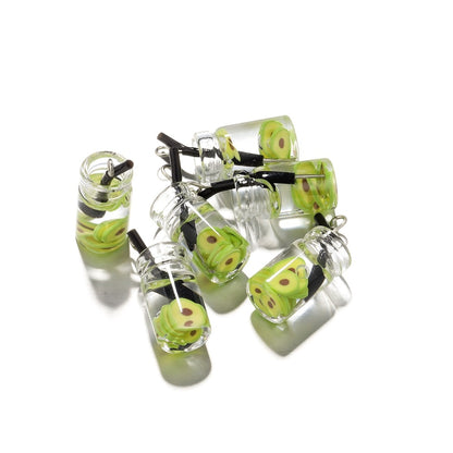 Fruit in Bottle Charm Pendant, 10pcs