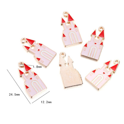 Small Fruit Shape Pendants, 10pcs