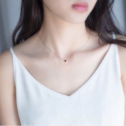 Gold Color Heart Chain Pendant Necklace