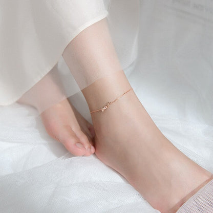 Sterling Silver Infinite Love Anklet