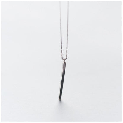 Geometric Long Stick Pendant Necklace