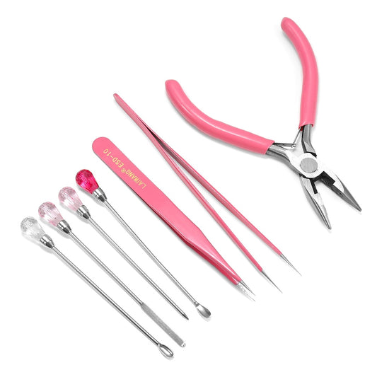 Tweezer & Pliers Jewelry Tool Kit for Beading & Cutting