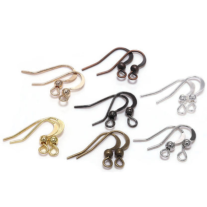 100Pcs - 19x18mm Earring Hooks Twist  Ear Hook