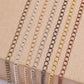 2,5 2,8 3,6 4,8 mm de long anneau à maillons ouverts chaînes de collier d'extension étendues, lot de 5 m