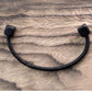 Ebony Black Wood Cuff Bracelet