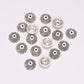 10 mm Legierungs-Blumen-Torus-Perlenkappen, 20 Stück