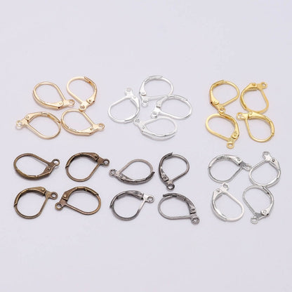 Gold French Lever Hooks, 10mm