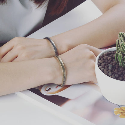 Stainless Steel Couple Vintage Cuff Bracelet