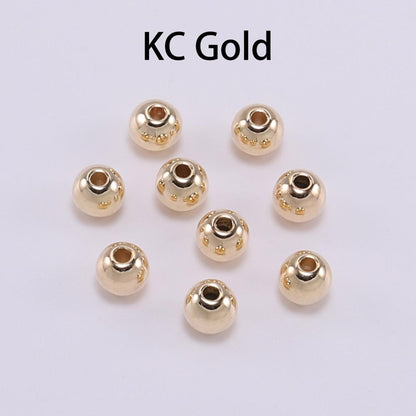 Round CCB Spacer Bead Seed, 30-100pcs