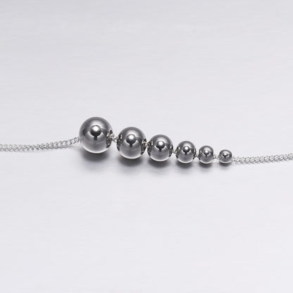 Round Stainless Steel Spacer Beads, 30-100pcs