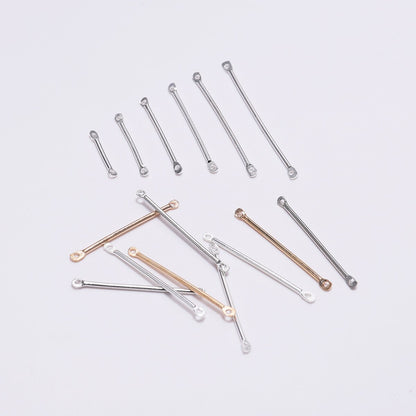 15-40mm Double Cylinder Bar Earrings, 50pcs