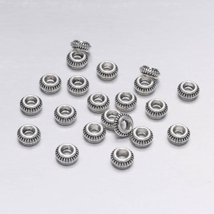 7mm Antique Spacer Beads, 50pcs