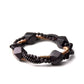 Mix Black Wood Ebony and Copper Beads Bracelet