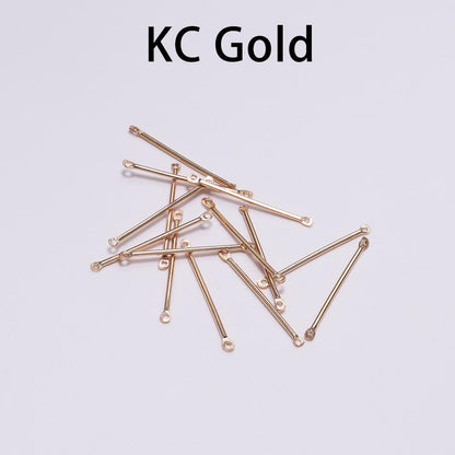 15-40mm Double Cylinder Bar Earrings, 50pcs