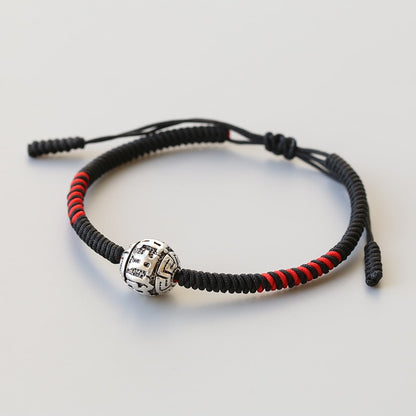 Bracelet porte-bonheur à nœuds bouddhistes tibétains