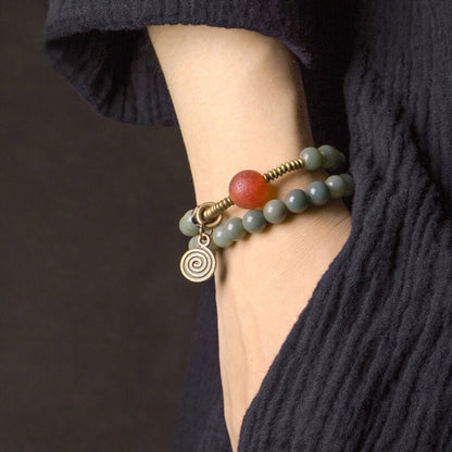 Three Colors Natural Bodhi Seed Bracelet