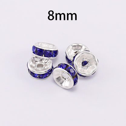 Rhinestone Rondelles Crystal Bead, 50pcs