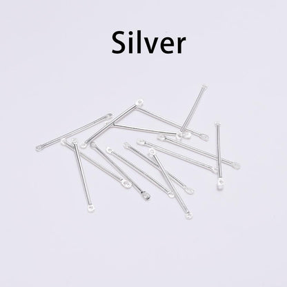 15-40mm Double Cylinder Bar Earrings, 50pcs