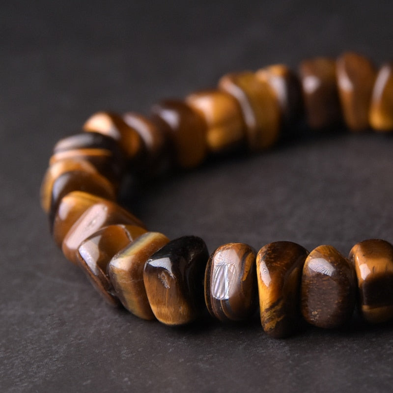 Golden Tiger-Eye Copper Beads Bracelet
